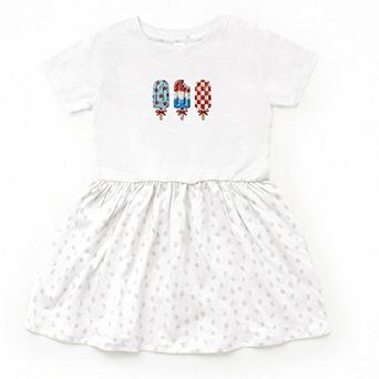 Patriotic Popsicles - Toddler Graphic Dress