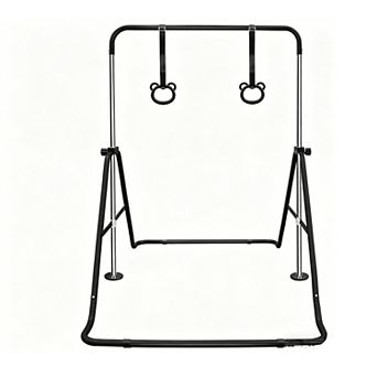 Merax Multi-Functional Adjustable Height Children's Horizontal Gymnastic Bar With Bear Rings