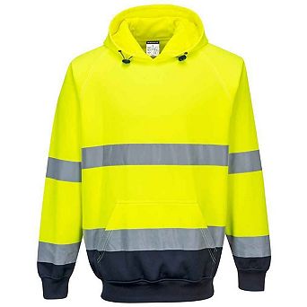 Portwest Mens Two Tone High-Vis Hoodie