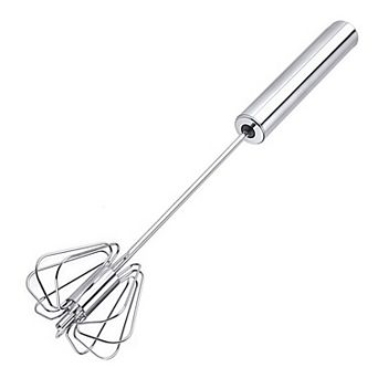 Stainless Steel Egg Whisk Hand Push Rotary Whisk Blender