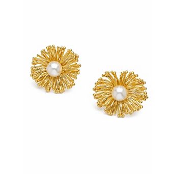 AGP PARIS Sunburst Pearl Stud Earrings
