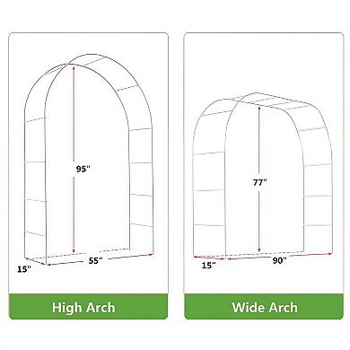 Adjustable Metal Garden Arch Trellis for Climbing Plants