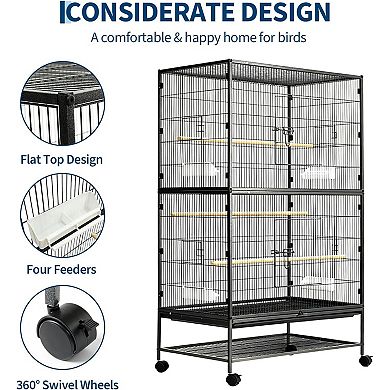 ANIXOL Spacious Rolling Bird Cage