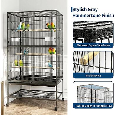 ANIXOL Spacious Rolling Bird Cage