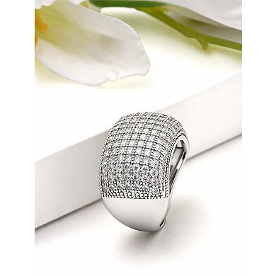 AGP PARIS Pavé Dome Statement Ring - Free Size