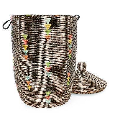 Prism Triangles Slender Laurel Hamper Basket