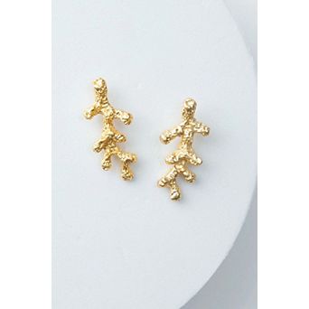 Casted Coral Earrings