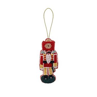 St. Nicholas Square® Beaded Felt Nutcracker Christmas Ornament
