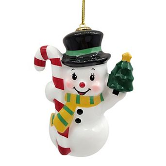 St. Nicholas Square® Merry Snowman Ceramic Christmas Ornament