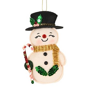 St. Nicholas Square® Merry Snowman Felt Christmas Ornament