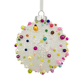 St. Nicholas Square® Glass Confetti Beaded Christmas Ornament
