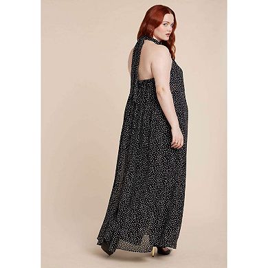 ELOQUII Women's Plus Size Twist Halter Duster