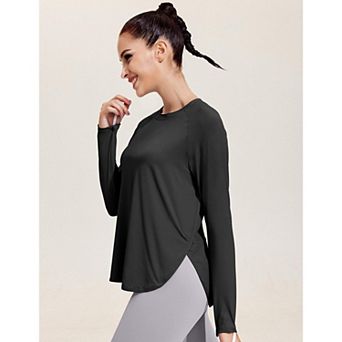 Pinspark Women's Long Sleeve Running Shirt UPF50+ Sun Protection Hiking Yoga Workout Top