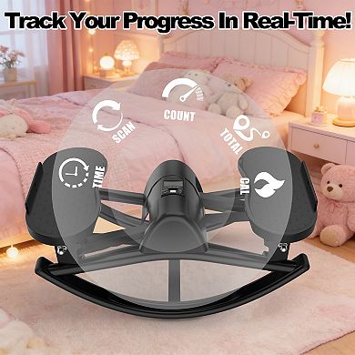 Merax Lateral Stepper for Exercise-Rocking Stepper Machine with Resistance Bands