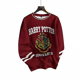 Harry Potter Striped Letter Graphic Sweatshirt