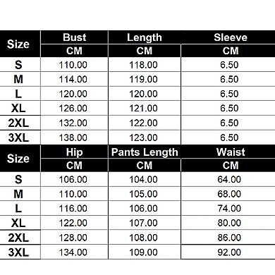 Women's Casual Pleated 2-Piece Set Top Wide Leg Pants for Vacation Events