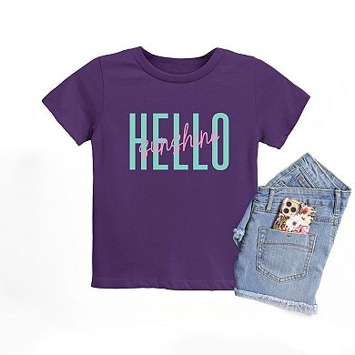 Hello Sunshine Tall - Youth Short Sleeve Graphic T-Shirt