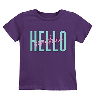 Hello Sunshine Tall - Youth Short Sleeve Graphic T-Shirt