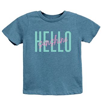 Hello Sunshine Tall - Youth Short Sleeve Graphic T-Shirt