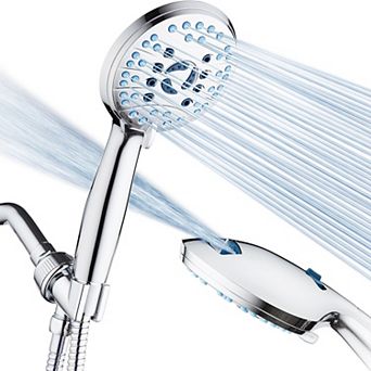High Pressure 8-mode Handheld Shower Head with Anti-clog Nozzles