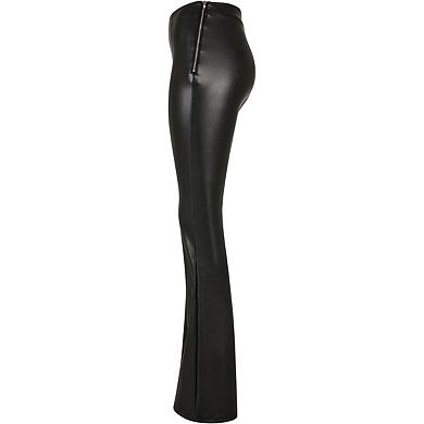 Urban Classics Womens/Ladies Synthetic Leather Flared Trousers