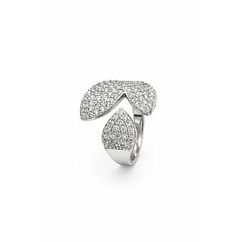 AGP PARIS Abstract Pavé Open Ring - Free Size