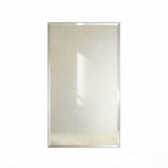 KSIZUIS Frameless Beveled Wall Mirror - 24"x16" Rectangle for Bathroom, Vanity & Entryway
