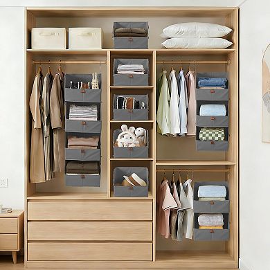 ANIXOL Space Saving Hanging Closet Organizer