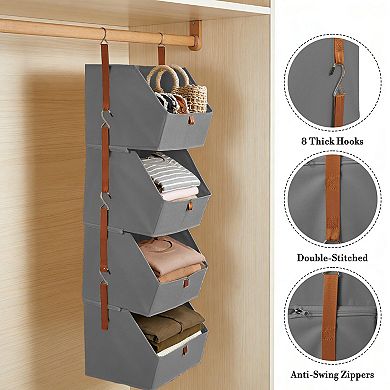 ANIXOL Space Saving Hanging Closet Organizer