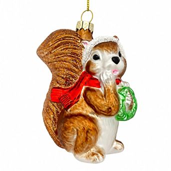 St. Nicholas Square® Glass Squirrel Christmas Ornament
