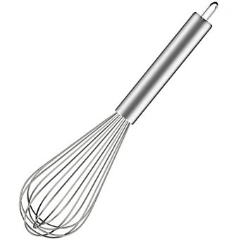 Stainless Steel Egg Cream Mixing Mixer Beater Whisk 8-Inch