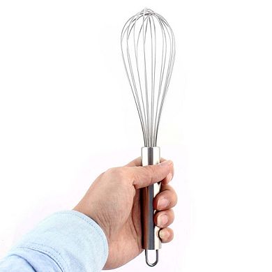 Stainless Steel Egg Cream Mixing Mixer Beater Whisk 8-Inch