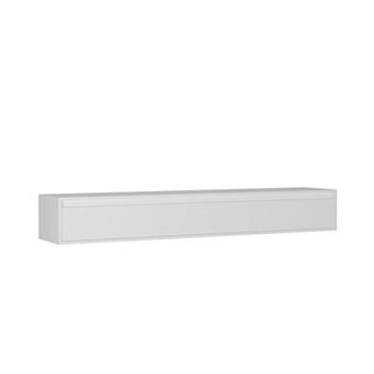 GOODSILO Wall-Mounted TV Console with Integrated LED Lighting and Built-in Power Socket