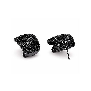 AGP PARIS Pavé Dome Stud Earrings