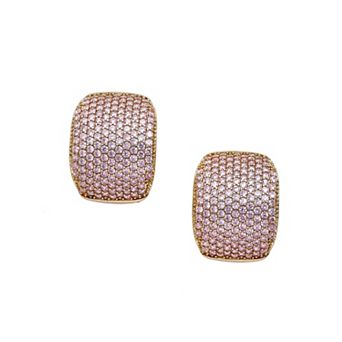 AGP PARIS Pavé Dome Stud Earrings