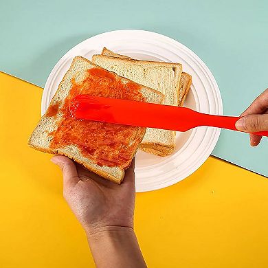 Silicone Spatula Set of 5, Heat Resistant Cake Cream Butter Scraper