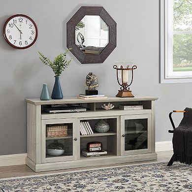 Merax Classic TV Stand for TVs up to 65'', Media Console with Cable Management & Adjustable