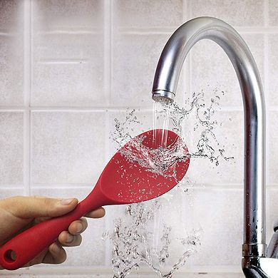 Non-stick Rice Paddle Heat Resistant Silicone Rice Spatula Spoon