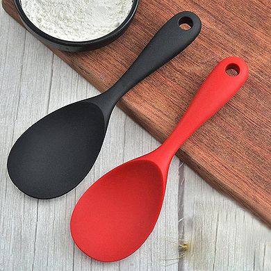 Non-stick Rice Paddle Heat Resistant Silicone Rice Spatula Spoon
