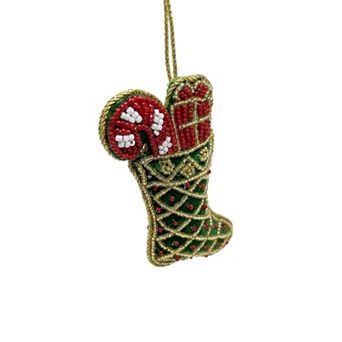 St. Nicholas Square® Beaded Velvet Christmas Ornament