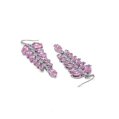 AGP PARIS Leaf Vine Chandelier Earrings