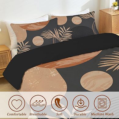 Boho Sun Duvet Set 3 Pieces: Microfiber, 3D Print, Fade Resistant queen