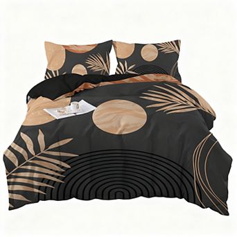 Boho Sun Duvet Set 3 Pieces: Microfiber, 3D Print, Fade Resistant queen
