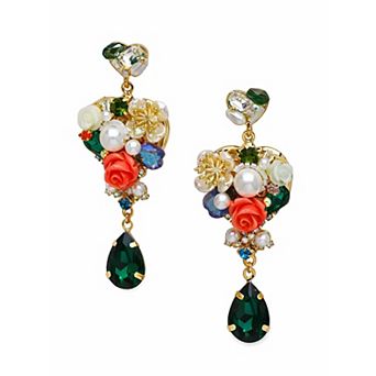 AGP PARIS Romantic Garden Charm Drop Earrings