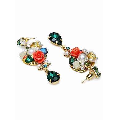 AGP PARIS Romantic Garden Charm Drop Earrings