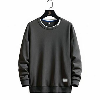 Men's Simple Plus Size Sweatshirt