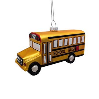 St. Nicholas Square® Glass School Bus Christmas Ornament