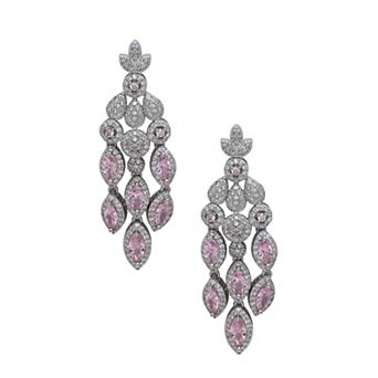 AGP PARIS Marquise Crystal Chandelier Earrings