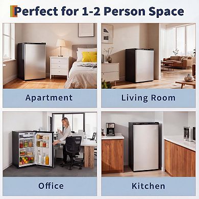 ANIXOL 4 5 Cu Ft Mini Fridge with Freezer