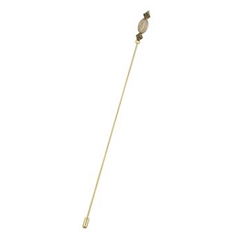 Women's Victorian Filigree Etching Floral Antiqued Gold Long Handle Hat Pins Lapel Pack Of 1/2/3